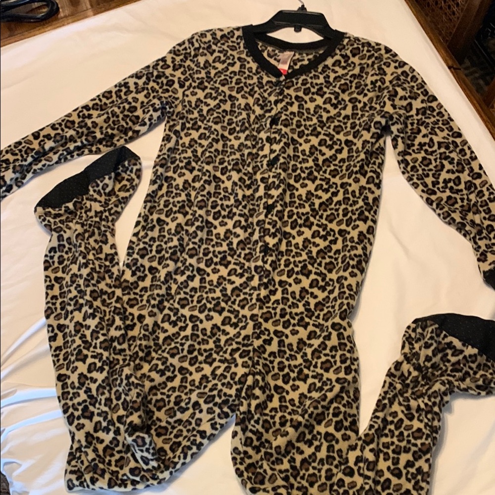 Leopard Print Onesie Pajamas
